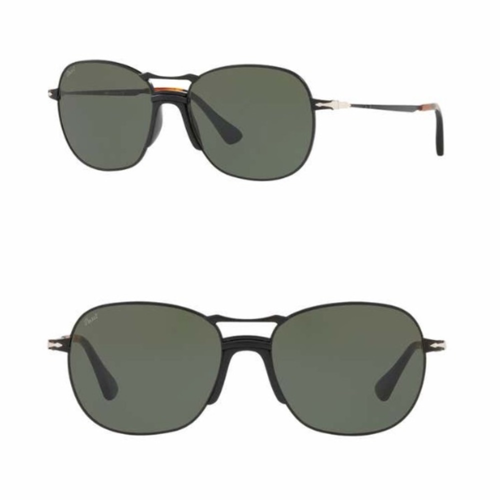 Persol 56mm Round Metal Sunglasses